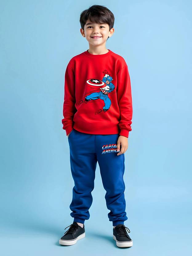 Boys Avengers Casual T-shirt Track Pants