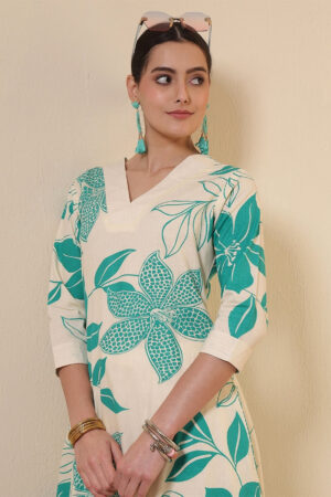 Women Viscose Rayon Kurti Pant Set