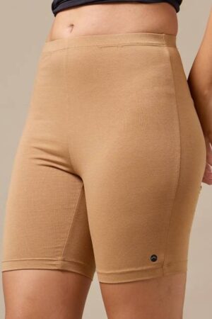 Solid Women Beige Cycling Shorts