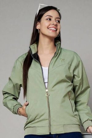 eWools Women Solid Casual Jacket