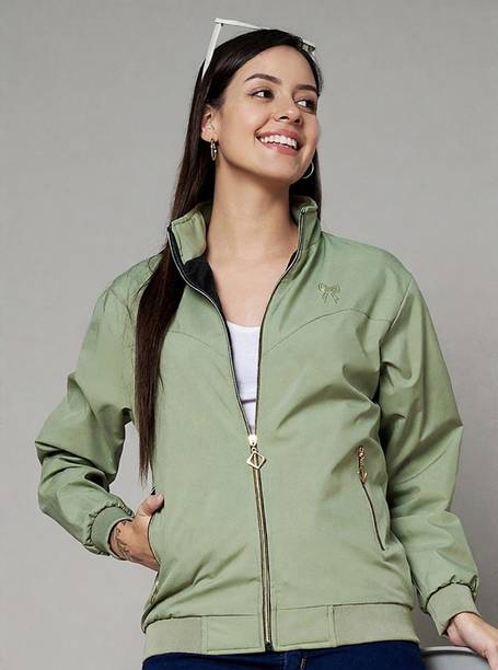 eWools Women Solid Casual Jacket